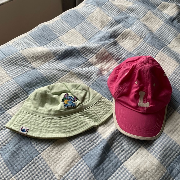 Zara Kids Stitch Bucket Hat and Pink Baseball Cap - Picture 1 of 11